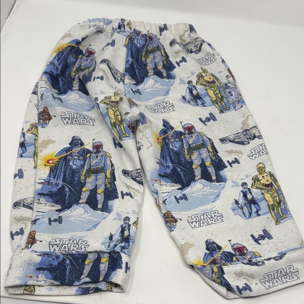 Pottery Barn Kids Star Wars Pajama Set - White and Blue size 2T - Picture 8 of 8